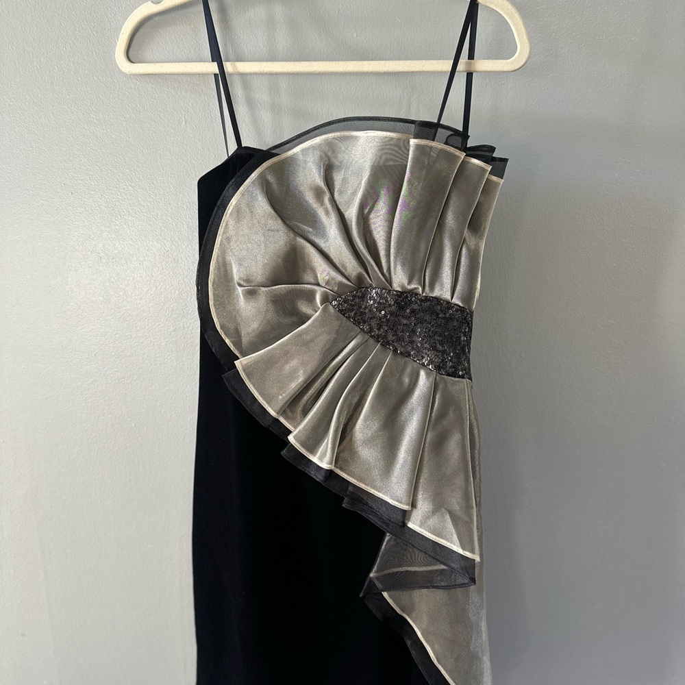 Elegant Black and Silver Dress